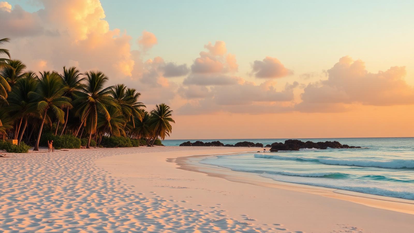 Diani Beach at sunset